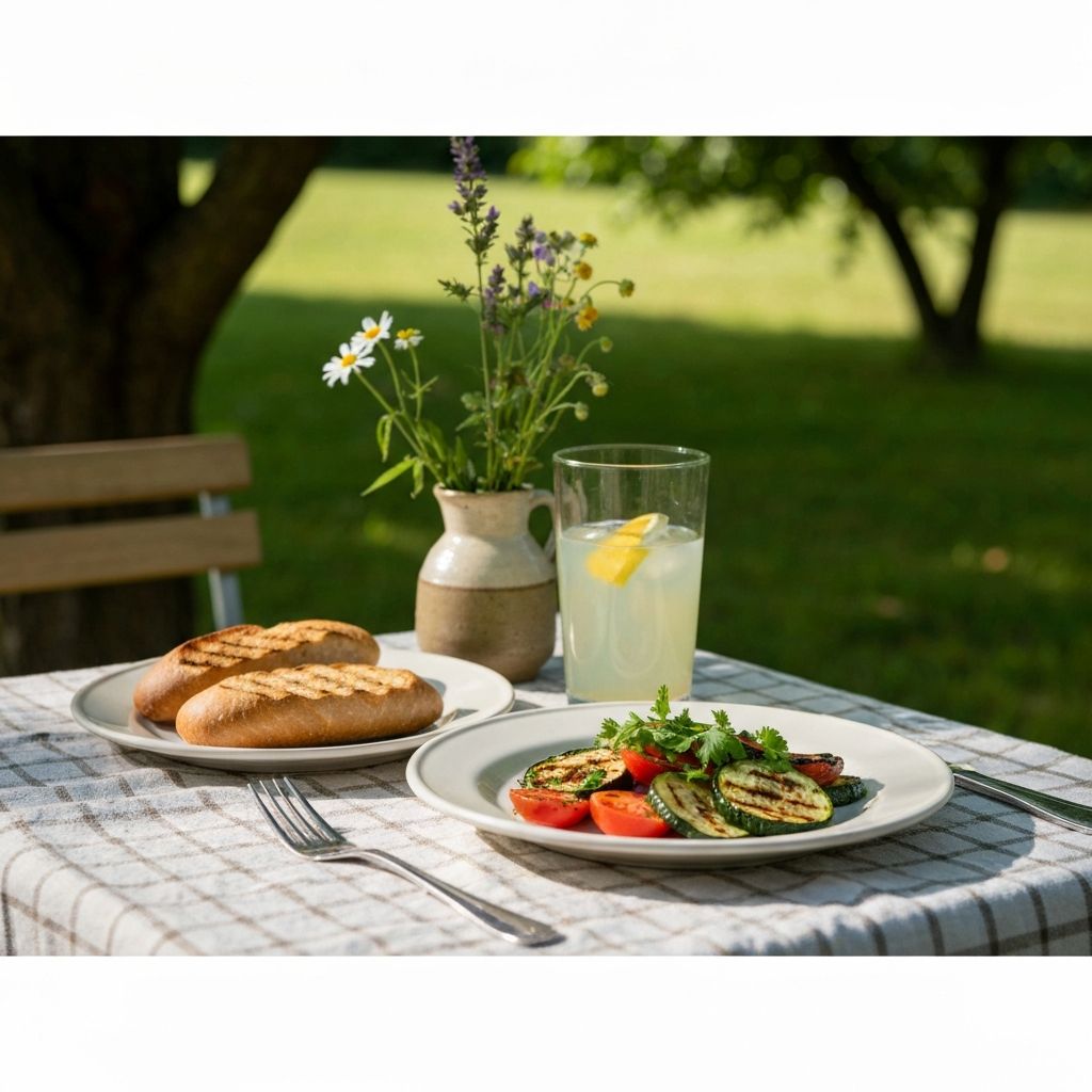 Mittagessen in alltäglicher Umgebung